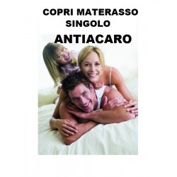 ORIONE 7030 COPRIMATERASSO SINGOLO ANTIACARO in MICROFIBRA cm 200x90X20 poliester con cerniera BIANCO