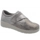 PODOLINE scarpa traforata UDINE STRETCH con plantare estraibile strappo GRIGIO ARGENTO