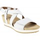 BENVADO sandalo zeppa pelle vitello MICHELLE BIANCO OLGA plantare strappi regolabile 