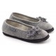 LOWENWEISS pantofole ballerine ciabatte tirolesi feltro lana BALLET GRIGIO FIORI MARINA antiscivolo 