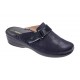BENEXA ciabatte chiuse pelle strappo 8478 PUNTO BLU sottopiede plantare imbottito morbido