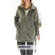 BARANDI vestaglia pile donna FRANCESCA-34 giacca zip corta invernale cerniera tasche cintura GRIGIO SALVIA fino XXXL taglie fort