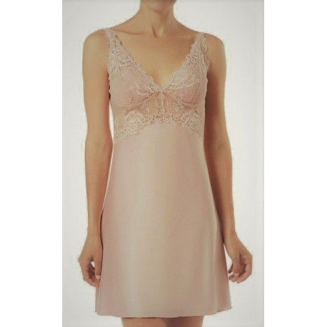 JANIRA sottoveste CHARM GRETA COMBI IM raso pizzo spalline regolabili NUDO DUNE