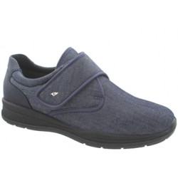 PODOLINE scarpa uomo riabilitativa postoperatoria LUGO calzata ampia BLU JEANS elastica