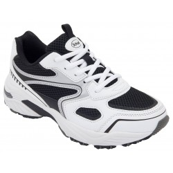 SCHOLL scarpa ginnastica sportiva SPRINTER PLUS plantare Biomechanics BIANCO/NERO