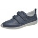 SANAGENS scarpe donna WASH 116 strappi plantare estraibile BLU pelle traforata lavabile