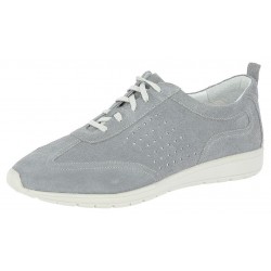 SANAGENS scarpe WASH 511 lacci plantare estraibile GRIGIO pelle camoscio traforata lavabile