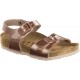 BIRKENSTOCK sandali RIO 1012520 Birko Flor ELECTRIC METALLIC COPPER 2 fibbie BRONZO