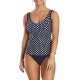 SUNMARIN costume tankini taglie forti 18014 canotta+slip BLU coppa C senza ferretto leggermente imbottito