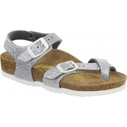 BIRKENSTOCK KIDS sandali infradito cinturino attorno alluce TAORMINA MAGIC GALAXY SILVER 371553