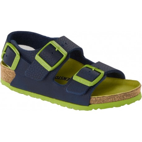 BIRKENSTOCK KIDS sandali bambino MILANO Birko Flor DESERT SOIL BLUE 1012594