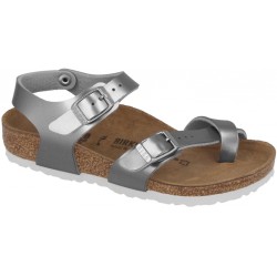 BIRKENSTOCK KIDS sandali infradito cinturino attorno alluce TAORMINA MAGIC GALAXY SILVER 1017923