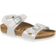 BIRKENSTOCK KIDS sandali infradito cinturino attorno alluce TAORMINA MAGIC SNAKE WHITE 1008286