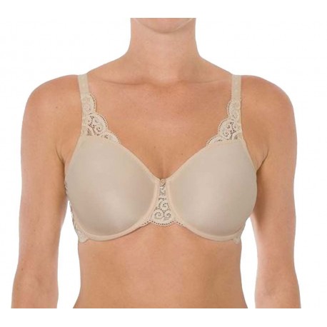 TRIUMPH reggiseno con ferretto AMOURETTE 300 W01 riducente contenitivo NUDO coppe BCDEF