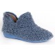 SCHOLL ciabatte pantofole eco pelliccia arricciata MADDY BOOTIE BLU plantare estraibile MemoryCuscion