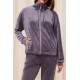 TRIUMPH tuta con cerniera ciniglia COZY COMFORT VELOUR ZIP pigiama BLUETTE AVIO