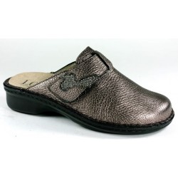 LOREN ciabatte chiuse donna pelle cervo M3013 predisposta plantare estraibile PELTRO