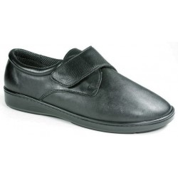 LOREN scarpa elasticizzata U9215 setaflex/vitello NERO strappo plantare estraibile calzata ampia 