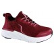 LOREN scarpe sneaker ortopediche lacci CIRCE A2003 plantare estraibile RUBINO TESSUTO FLIKNIT LAME' 