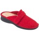 BENEXA ciabatte feltro lana cotta 8495 strappo ROSSO calzata ampia plantare estraibile predisposte