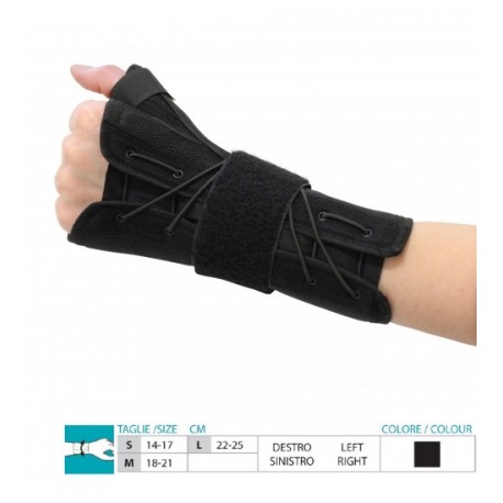 ORIONE tutore immobilizzazione POLSO-POLLICE ART. 246 ortesi NERO