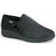 LOREN scarpe riabilitative S8588 strappo tessuto elasticizzato NERO LAME' madeinItaly