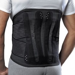 Dr.GIBAUD ortho busto ortopedico lombosacrale alto ACTION H35 cod.0133 h.35cm NERO