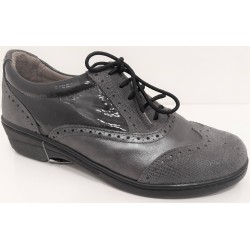 LOREN scarpe ortopediche lacci M2633 NAPPA/GALLES/ANTRACITE plantare estraibile