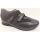 LOREN scarpe ortopediche 2 strappi C3645 NAPPA/SCAMOSCIATO/ASFALTO plantare estraibile
