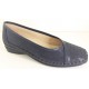 LOREN scarpe decollete ballerina K4015 morbidissima pelle BLEU plantare soft ST.PUNTO