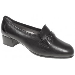 SANAGENS scarpe eleganti decollete tacco 3cm CLASSIC 1164 morbida pelle NERO