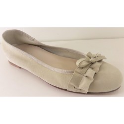 SANAGENS ballerine eleganti decollete tacco 2cm CLASSIC 1564 scamosciato SABBIA