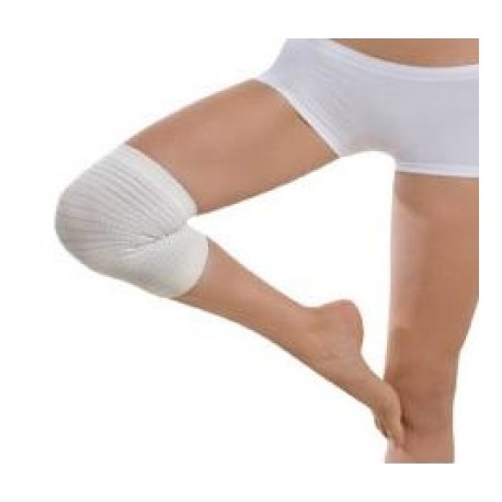 SANADOL SANAGENS GINOCCHIERA unisex metalloterapia COTONE sulla pelle BIANCO 1pz