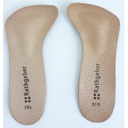 SANAGENS SANAPED plantari 3/4 Rathgeber FLEXA 2540 per piede valgo CUOIO/LATTICE