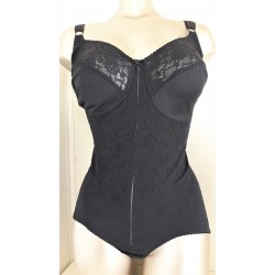 SANAGENS body modellatore LUCY BS NERO senza ferretto taglie forti COPPA C