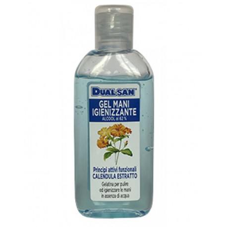 DUALSAN GEL IGIENIZZANTE MANI detergente Alcool 62%/Estratto di calendula 100ml