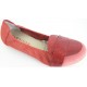 SABRINAS scarpe donna BALLERINA 35704 LONDON pelle morbida nabuk ROSSO traforata