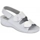 SCHOLL sandali pelle 2 fasce strappi NIVES SANDAL ARGENTO plantare estraibile massaggio onde