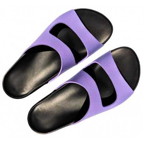 PETER LEGWOOD Ciabatte porturali gomma eva aperte Aequos FLAMINGO 2 fascie LILLA elefantino