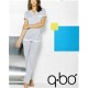 Q BO' pigiama leggero 626 serafino manica corta pantalone lungo cotone modal GRIGIO