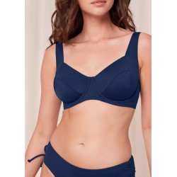 TRIUMPH costume due pezzi con ferretto SUMMER MIX&MATCH W01+MIDI bikini BLU cup D