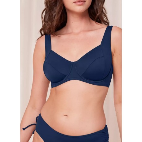 TRIUMPH costume due pezzi con ferretto SUMMER MIX&MATCH W01+MIDI bikini BLU cup D