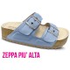 GELATTTO ciabatte plantare gel  WOODSTOCK PRO 2 fasce zeppa JEANS morbidissime