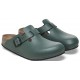 BIRKENSTOCK Ciabatte zoccoli BOSTON PRO 2.0 1026188 leather THYME SALVIA pelle antiscivolo supergrip