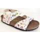 BIRKENSTOCK KIDS sandali bambino strappi BARI PAPILLIO Birko Flor FLOWERY WHITE 246043
