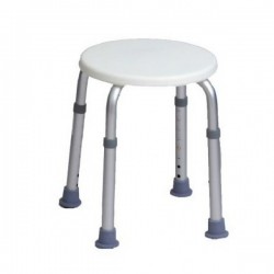 TERMIGEA SEDILE ROTONDO DOCCIA sgabello antiscivolo telaio alluminio regolabile 130kg BA5