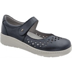 PODOLINE scarpe mary jane sandali pelle PISTOIA predisposta plantare estraibile PERLATO BLU
