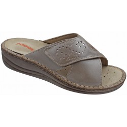 PODOLINE Ciabatte inserto elastico alluce valgo 1 strappo VALLATA BEIGE predisposte plantare estraibile 