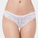 TRIUMPH slip perizoma brasiliano mutandina TEMPTING LACE BRAZILIAN STRING pizzo elastico BIANCO