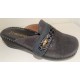 BENEXA ciabatte chiuse pelle strappo 6388 PUNTO GRIGIO ANTRACITE sottopiede plantare imbottito morbido